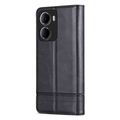 For Redmi 15a 5G AZNS Magnetic Calf Texture Flip Leather Phone Case(Black)