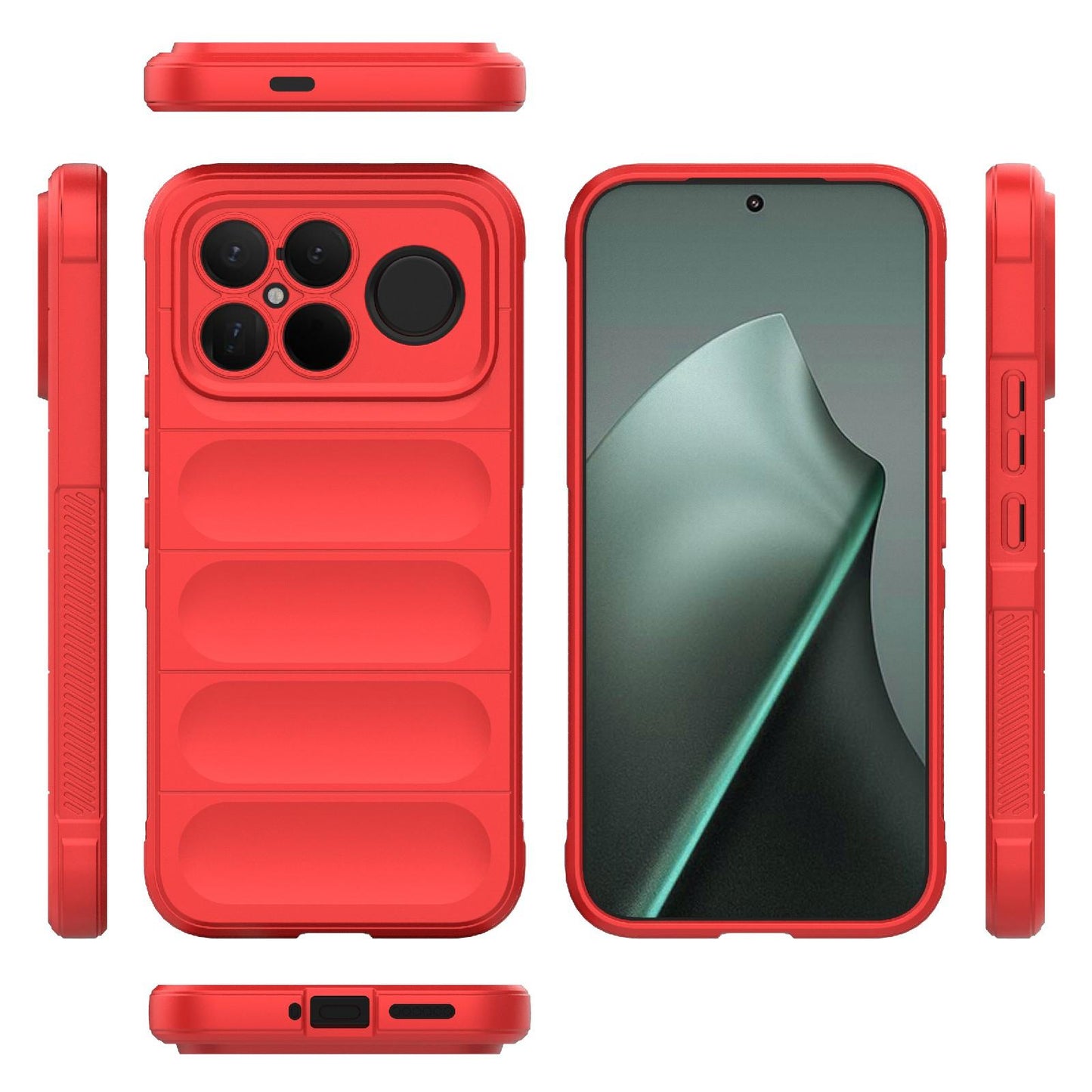 For Redmi K90 Pro Max/Poco F8 Ultra Magic Shield TPU + Flannel Phone Case(Red)
