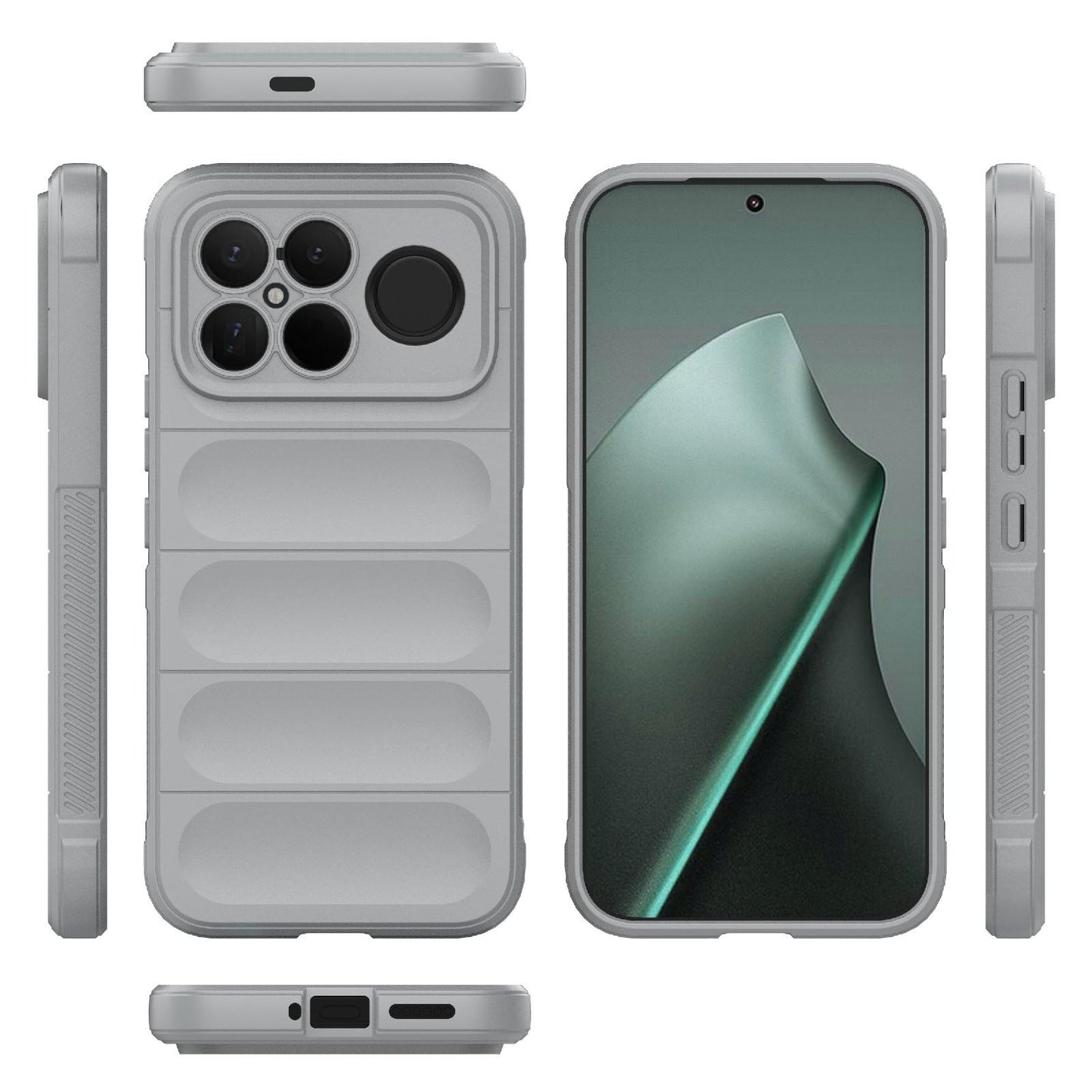 For Redmi K90 Pro Max/Poco F8 Ultra Magic Shield TPU + Flannel Phone Case(Grey)