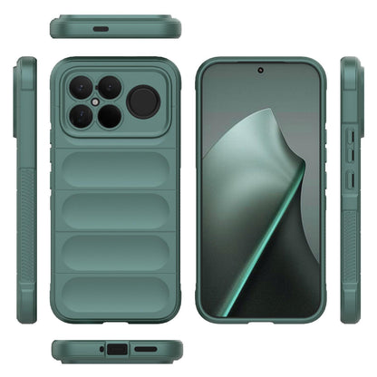 For Redmi K90 Pro Max/Poco F8 Ultra Magic Shield TPU + Flannel Phone Case(Dark Green)