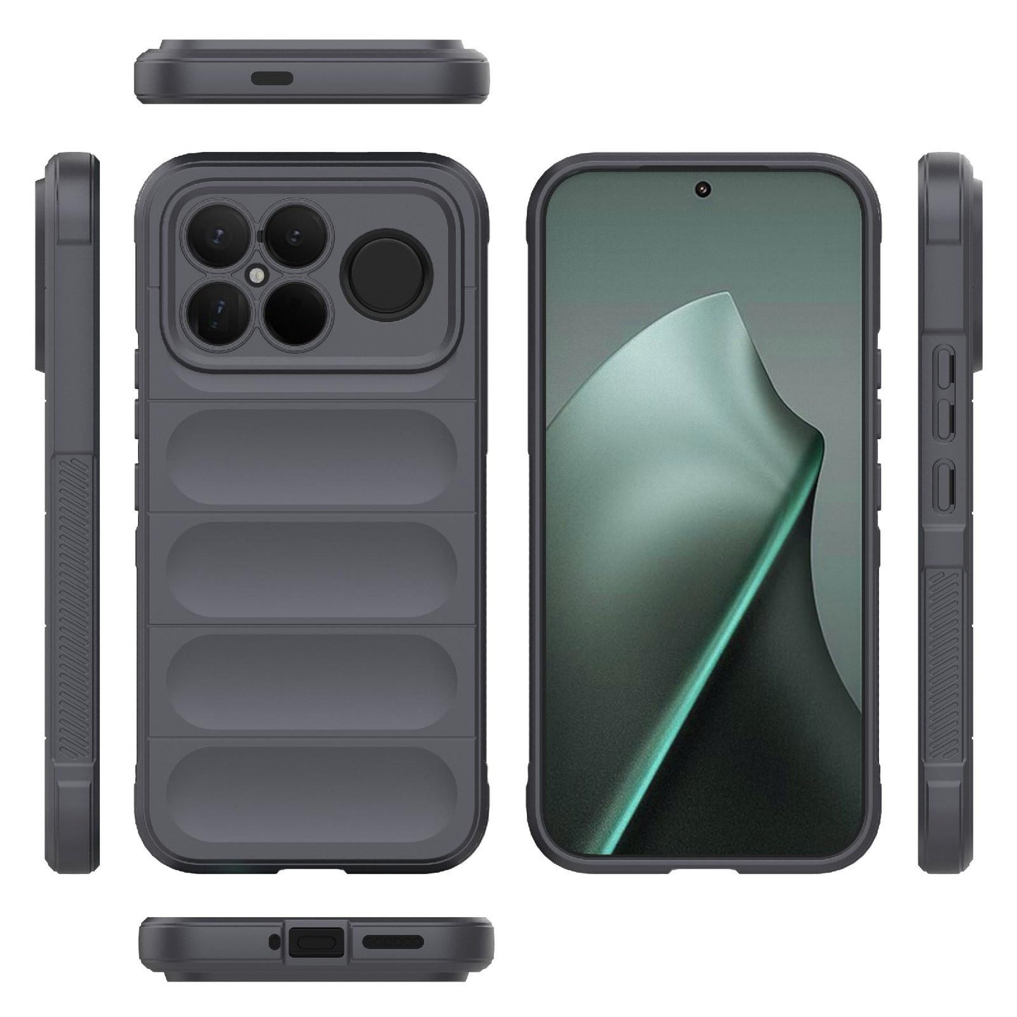 For Redmi K90 Pro Max/Poco F8 Ultra Magic Shield TPU + Flannel Phone Case(Dark Grey)