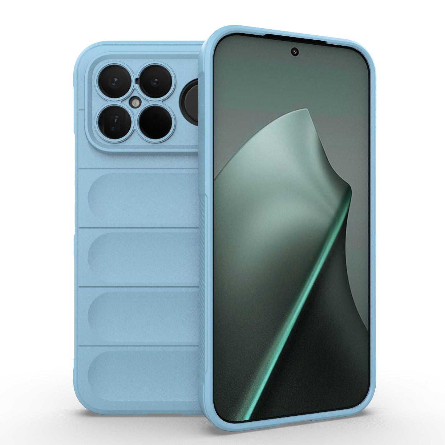 For Redmi K90 Pro Max/Poco F8 Ultra Magic Shield TPU + Flannel Phone Case(Light Blue)