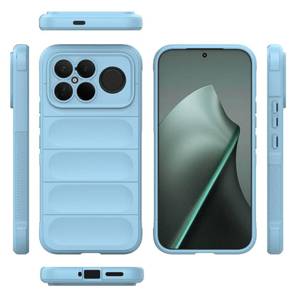 For Redmi K90 Pro Max/Poco F8 Ultra Magic Shield TPU + Flannel Phone Case(Light Blue)