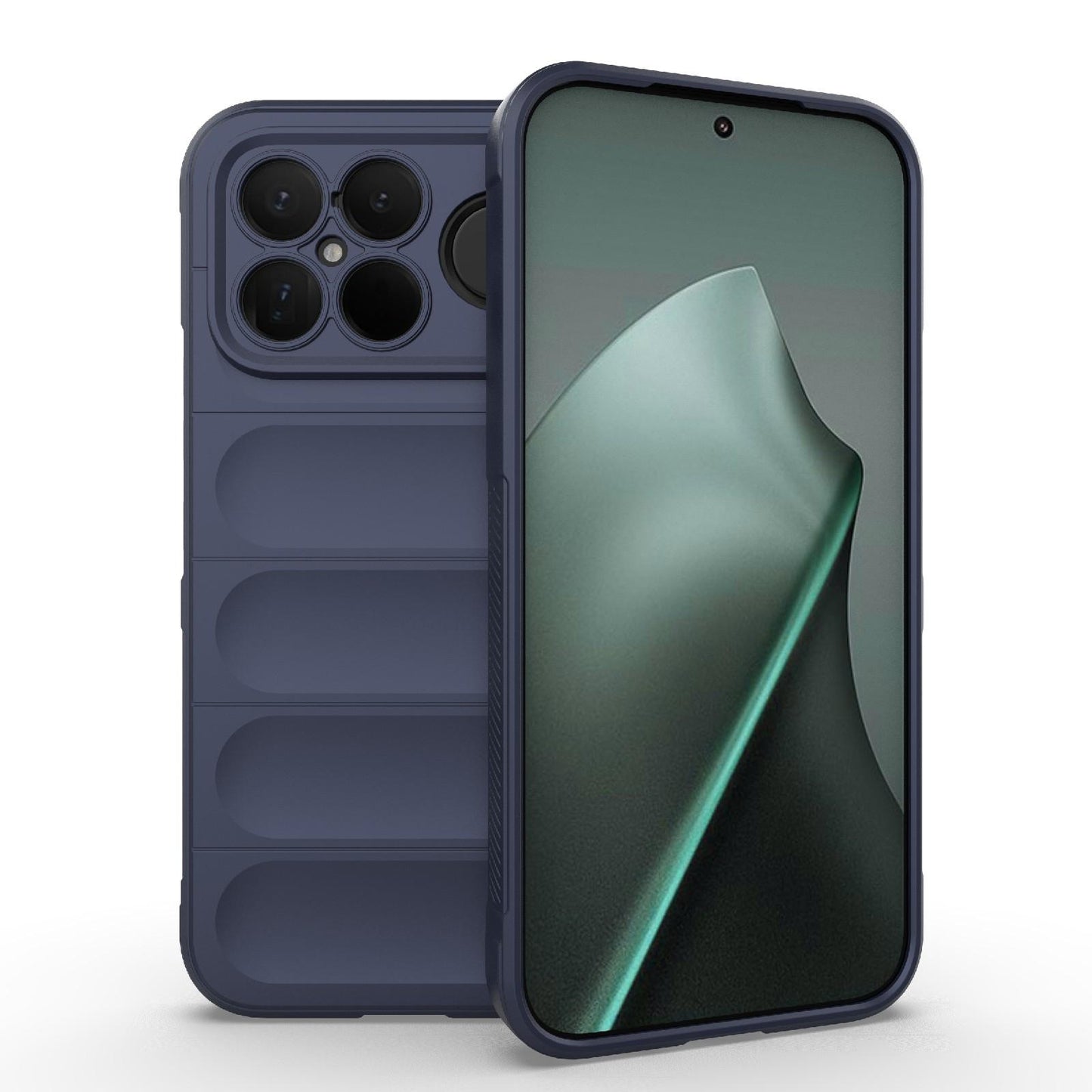 For Redmi K90 Pro Max/Poco F8 Ultra Magic Shield TPU + Flannel Phone Case(Dark Blue)