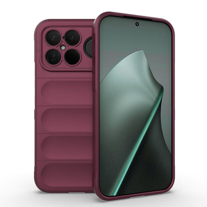 For Redmi K90 Pro Max/Poco F8 Ultra Magic Shield TPU + Flannel Phone Case(Wine Red)