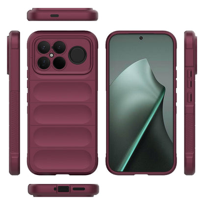 For Redmi K90 Pro Max/Poco F8 Ultra Magic Shield TPU + Flannel Phone Case(Wine Red)