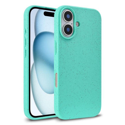 For iPhone 18 Wheat Straw TPU Phone Case - Green - EDA006700010E