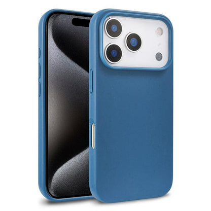For iPhone 18 Pro Max Wheat Straw TPU Phone Case - Blue - EDA006700012B
