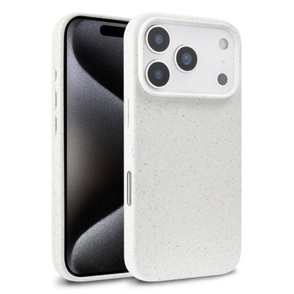 For iPhone 18 Pro Max Wheat Straw TPU Phone Case - White - EDA006700012H