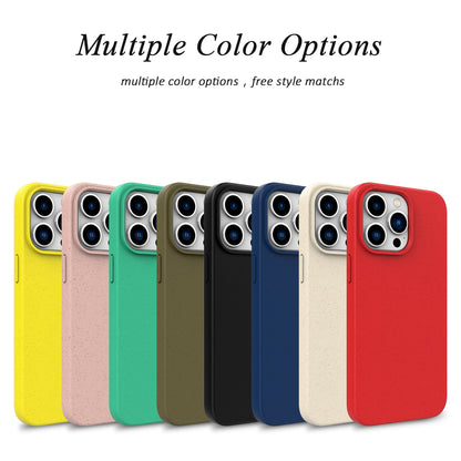 For iPhone 18 Wheat Straw TPU Phone Case - Black - EDA006700010A