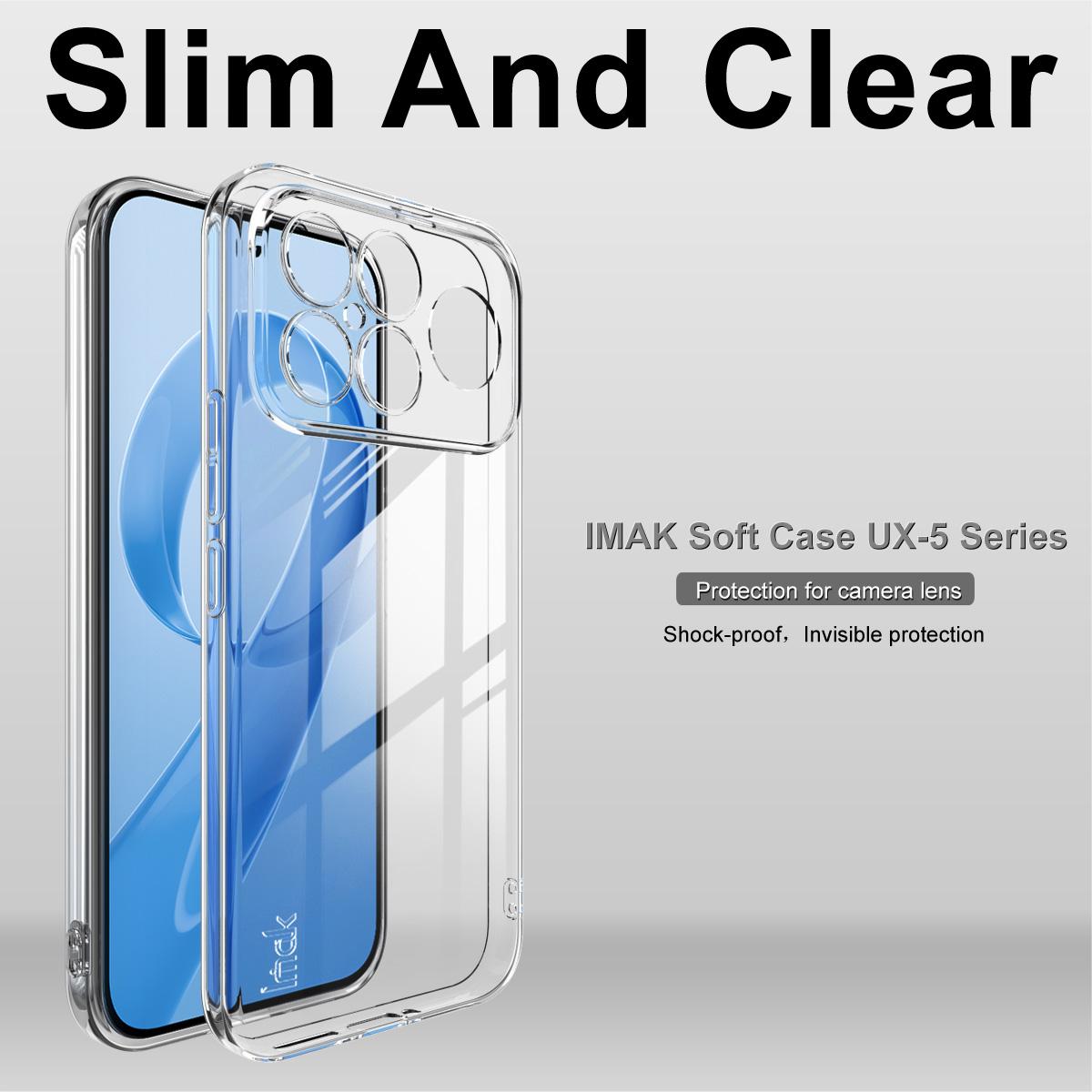 For Redmi K90 Pro Max / Poco F8 Ultra 5G imak UX-5 Series Super Slim Transparent Shockproof TPU Protective Case(Transparent)