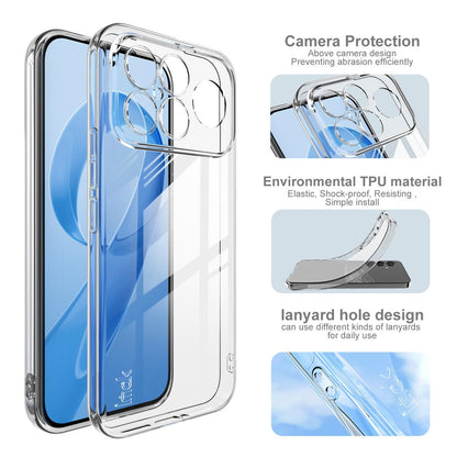 For Redmi K90 Pro Max / Poco F8 Ultra 5G imak UX-5 Series Super Slim Transparent Shockproof TPU Protective Case(Transparent)