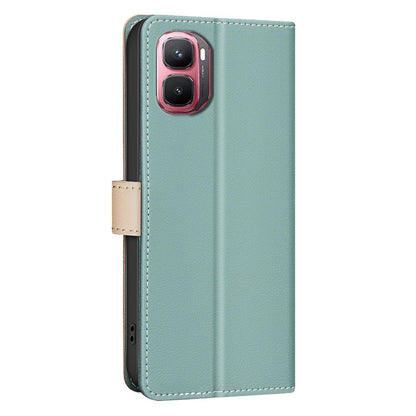 For Infinix GT 50 Pro 5G Color Matching RFID Anti-theft Leather Phone Case - Green - EDA006703614A