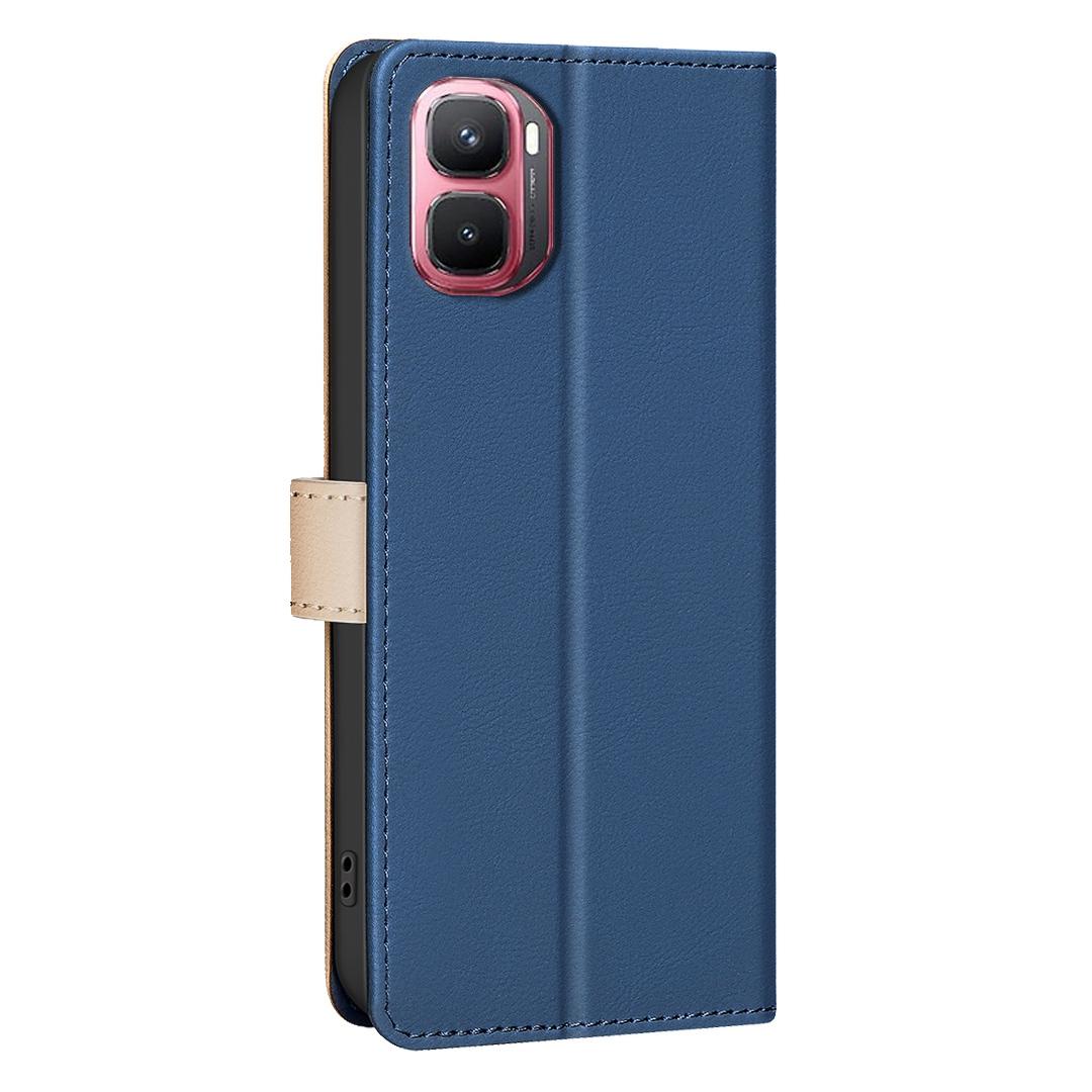 For Infinix GT 50 Pro 5G Color Matching RFID Anti-theft Leather Phone Case - Blue - EDA006703614E