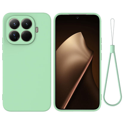 For Xiaomi 17T Pro 5G Solid Color Liquid Silicone Dropproof Full Coverage Phone Case - Green - EDA006707030B