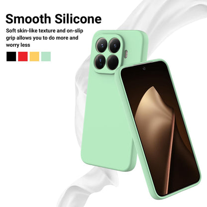 For Xiaomi 17T Pro 5G Solid Color Liquid Silicone Dropproof Full Coverage Phone Case - Green - EDA006707030B