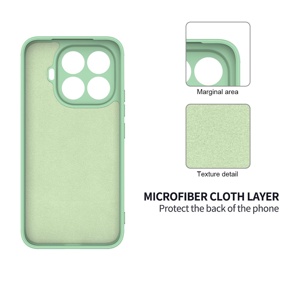 For Xiaomi 17T Pro 5G Solid Color Liquid Silicone Dropproof Full Coverage Phone Case - Green - EDA006707030B