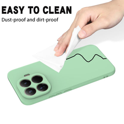 For Xiaomi 17T Pro 5G Solid Color Liquid Silicone Dropproof Full Coverage Phone Case - Green - EDA006707030B