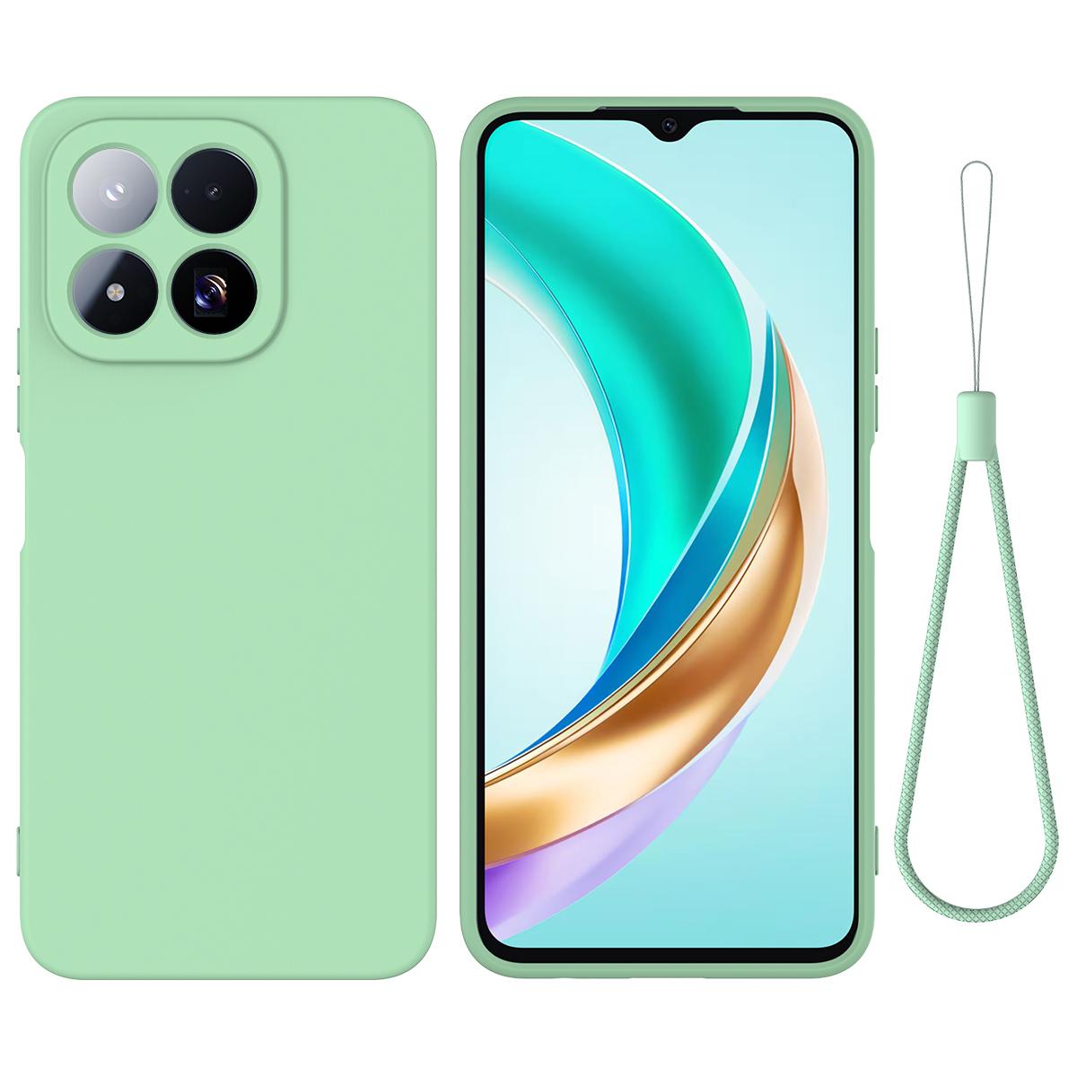 For Xiaomi 17 Max 5G Solid Color Liquid Silicone Dropproof Full Coverage Phone Case - Green - EDA006707032B