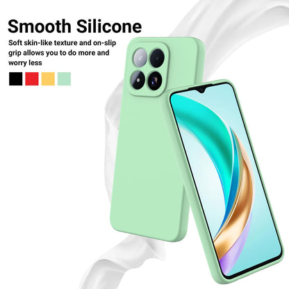 For Xiaomi 17 Max 5G Solid Color Liquid Silicone Dropproof Full Coverage Phone Case - Green - EDA006707032B