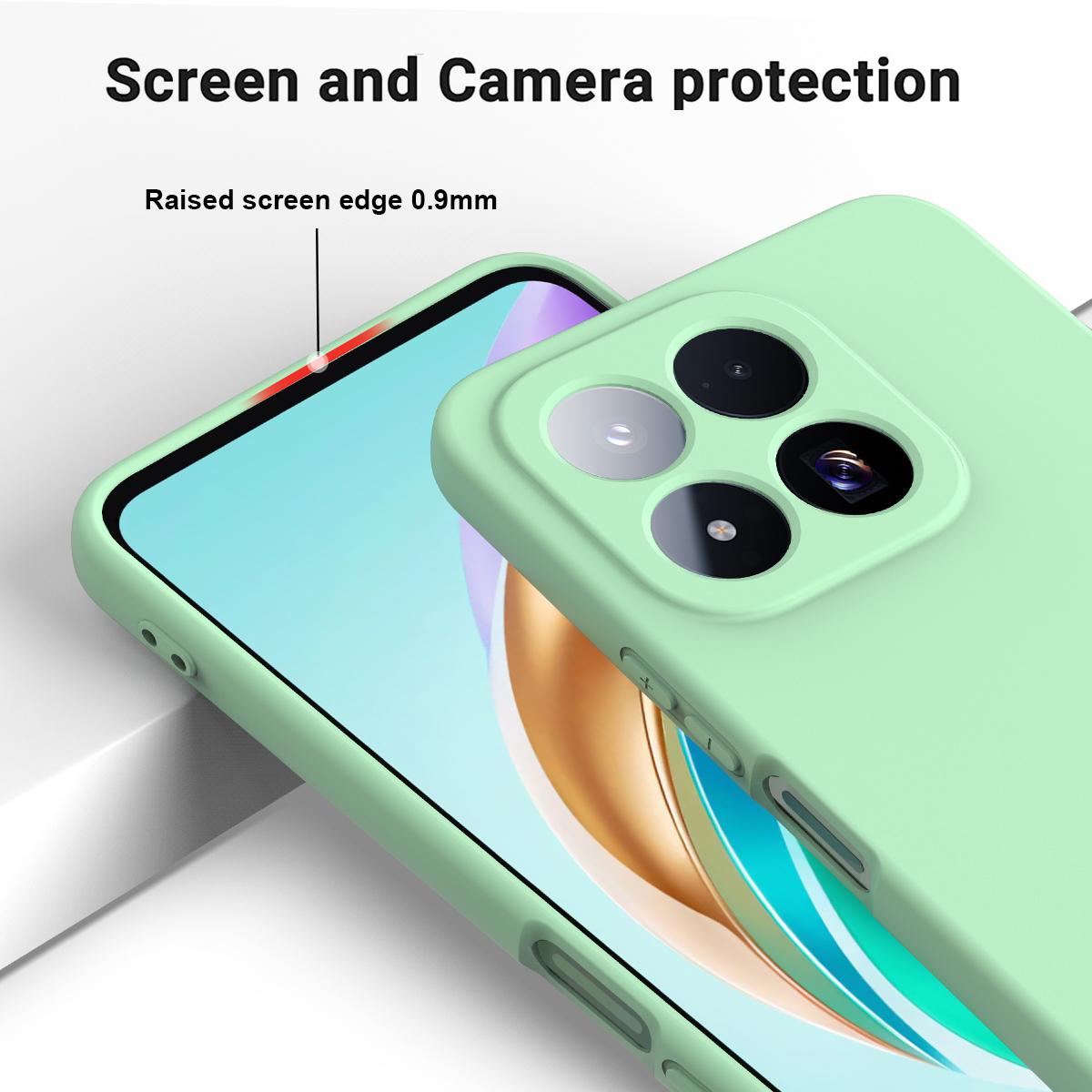 For Xiaomi 17 Max 5G Solid Color Liquid Silicone Dropproof Full Coverage Phone Case - Green - EDA006707032B