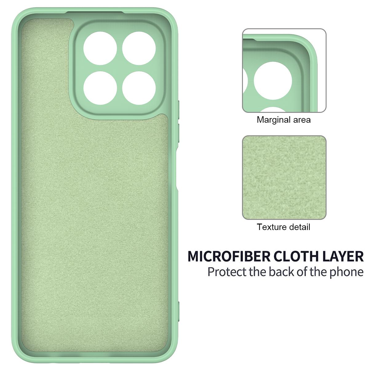 For Xiaomi 17 Max 5G Solid Color Liquid Silicone Dropproof Full Coverage Phone Case - Green - EDA006707032B