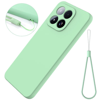 For Xiaomi 17 Max 5G Solid Color Liquid Silicone Dropproof Full Coverage Phone Case - Green - EDA006707032B
