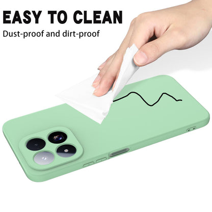 For Xiaomi 17 Max 5G Solid Color Liquid Silicone Dropproof Full Coverage Phone Case - Green - EDA006707032B