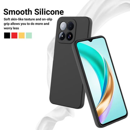 For Xiaomi 17 Max 5G Solid Color Liquid Silicone Dropproof Full Coverage Phone Case - Black - EDA006707032D