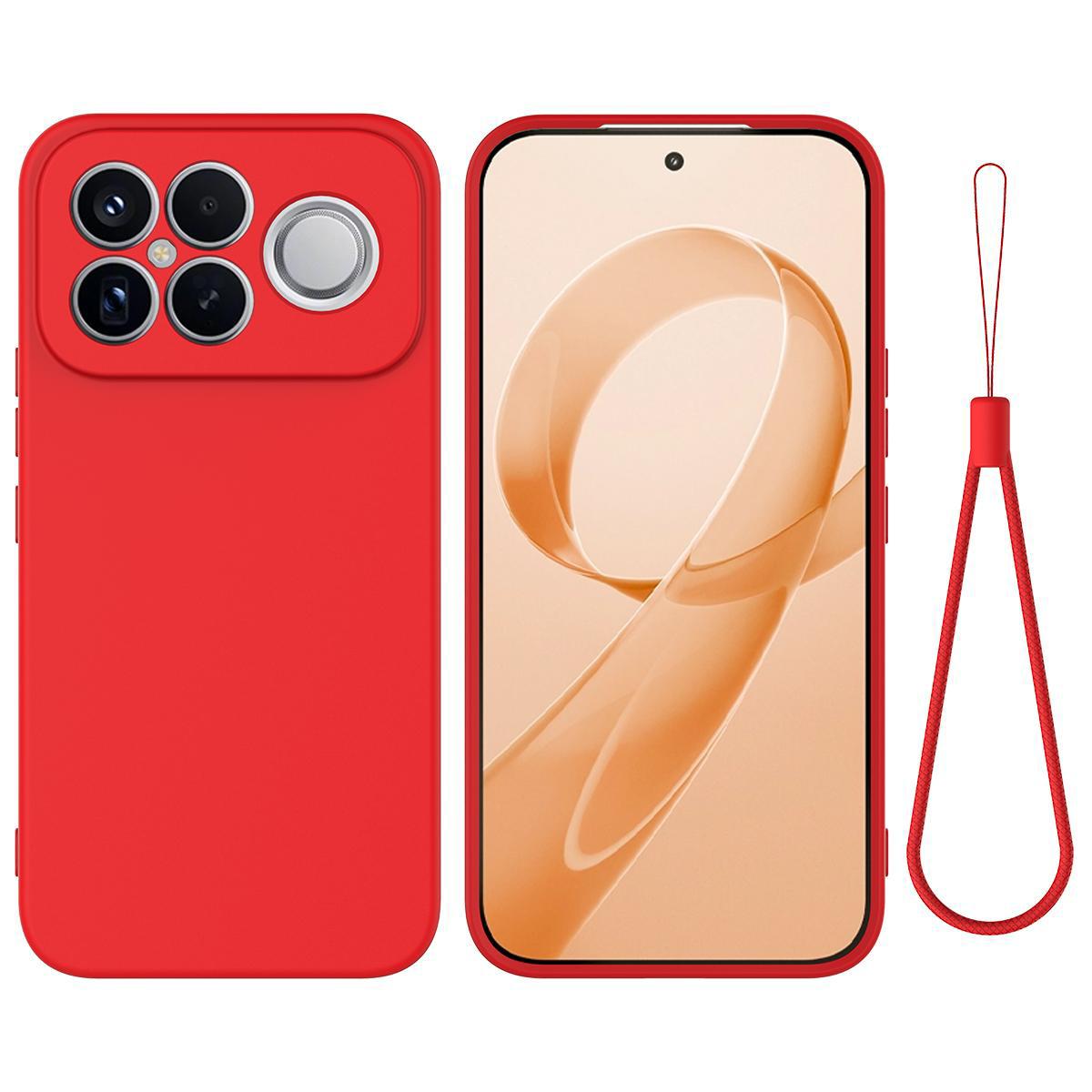 For Redmi K90 Pro Max / Poco F8 Ultra Solid Color Liquid Silicone Dropproof Full Coverage Phone Case(Red)