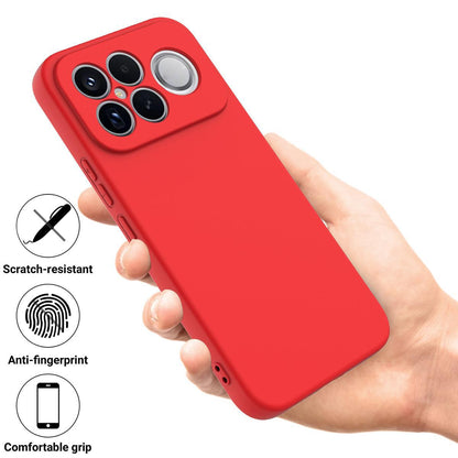 For Redmi K90 Pro Max / Poco F8 Ultra Solid Color Liquid Silicone Dropproof Full Coverage Phone Case(Red)