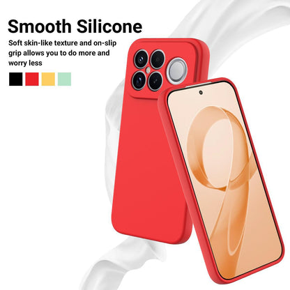 For Redmi K90 Pro Max / Poco F8 Ultra Solid Color Liquid Silicone Dropproof Full Coverage Phone Case(Red)