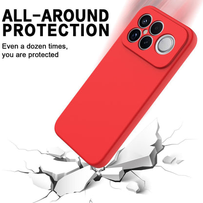 For Redmi K90 Pro Max / Poco F8 Ultra Solid Color Liquid Silicone Dropproof Full Coverage Phone Case(Red)