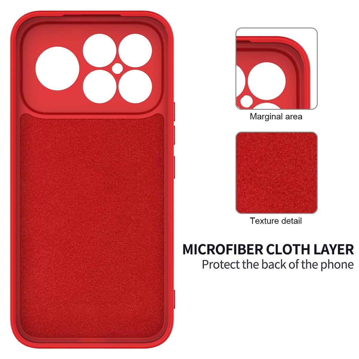 For Redmi K90 Pro Max / Poco F8 Ultra Solid Color Liquid Silicone Dropproof Full Coverage Phone Case(Red)
