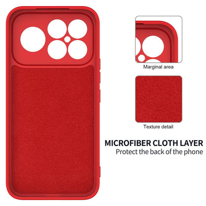 For Redmi K90 Pro Max / Poco F8 Ultra Solid Color Liquid Silicone Dropproof Full Coverage Phone Case(Red)