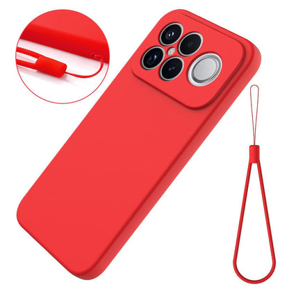 For Redmi K90 Pro Max / Poco F8 Ultra Solid Color Liquid Silicone Dropproof Full Coverage Phone Case(Red)