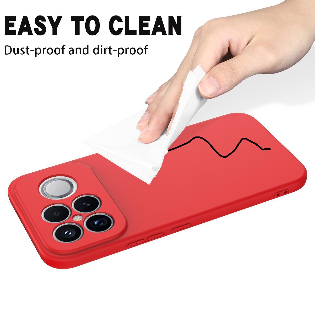 For Redmi K90 Pro Max / Poco F8 Ultra Solid Color Liquid Silicone Dropproof Full Coverage Phone Case(Red)