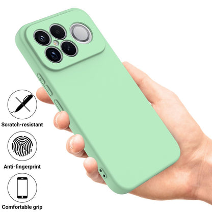 For Redmi K90 Pro Max / Poco F8 Ultra Solid Color Liquid Silicone Dropproof Full Coverage Phone Case(Green)