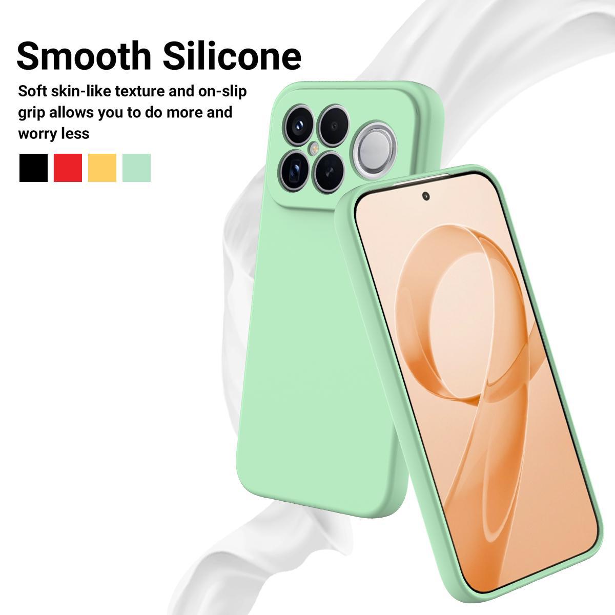 For Redmi K90 Pro Max / Poco F8 Ultra Solid Color Liquid Silicone Dropproof Full Coverage Phone Case(Green)