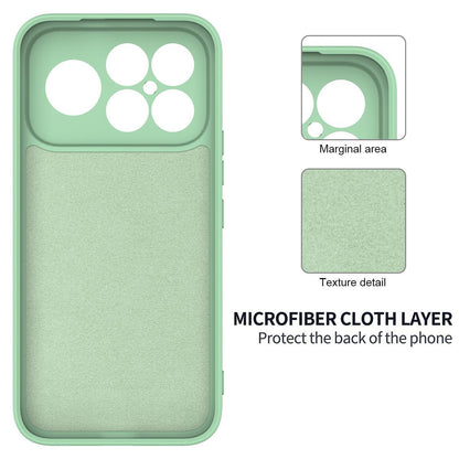 For Redmi K90 Pro Max / Poco F8 Ultra Solid Color Liquid Silicone Dropproof Full Coverage Phone Case(Green)