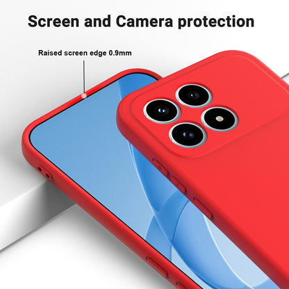 For Redmi K90 / Poco F8 Pro Solid Color Liquid Silicone Dropproof Full Coverage Phone Case(Red)