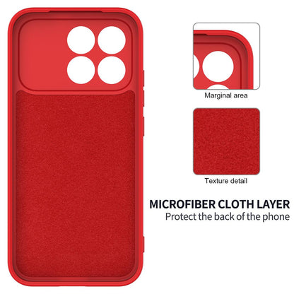 For Redmi K90 / Poco F8 Pro Solid Color Liquid Silicone Dropproof Full Coverage Phone Case(Red)