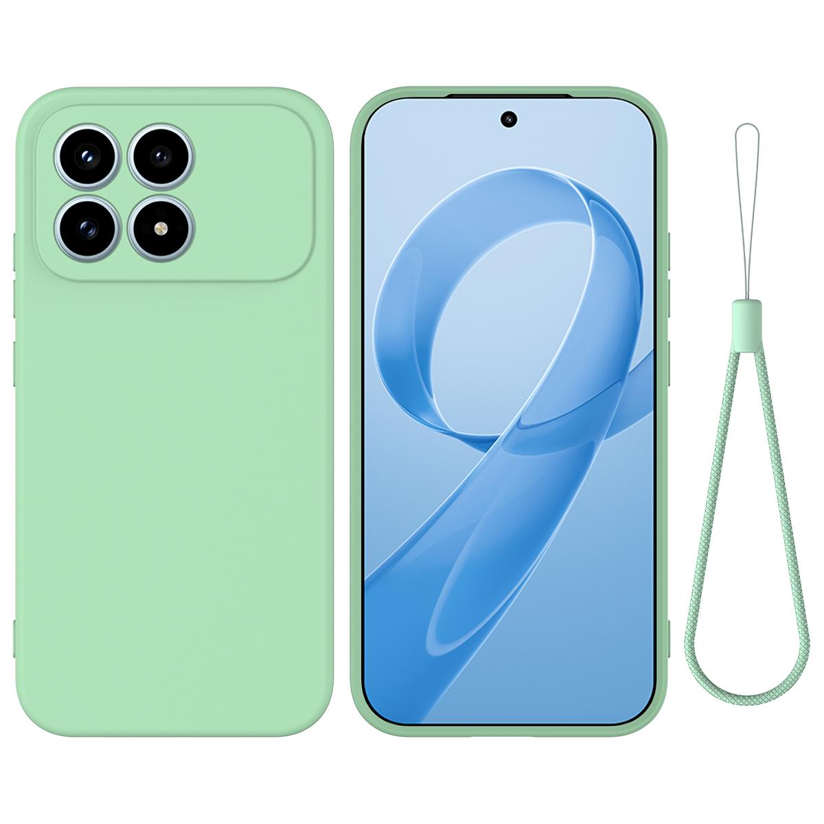 For Redmi K90 / Poco F8 Pro Solid Color Liquid Silicone Dropproof Full Coverage Phone Case(Green)