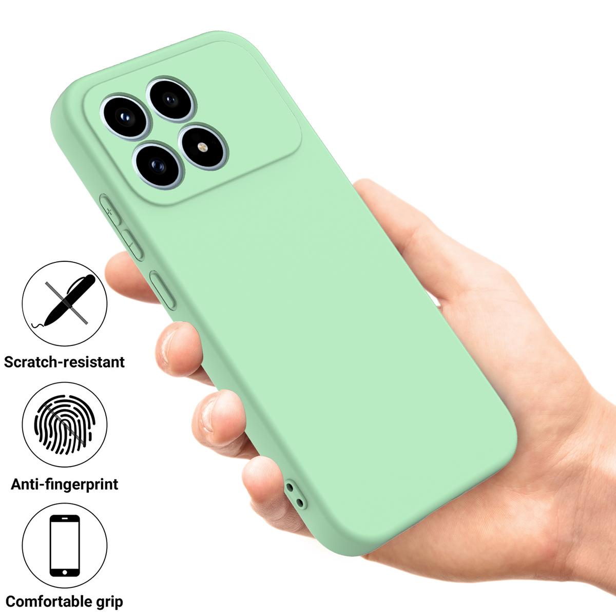 For Redmi K90 / Poco F8 Pro Solid Color Liquid Silicone Dropproof Full Coverage Phone Case(Green)