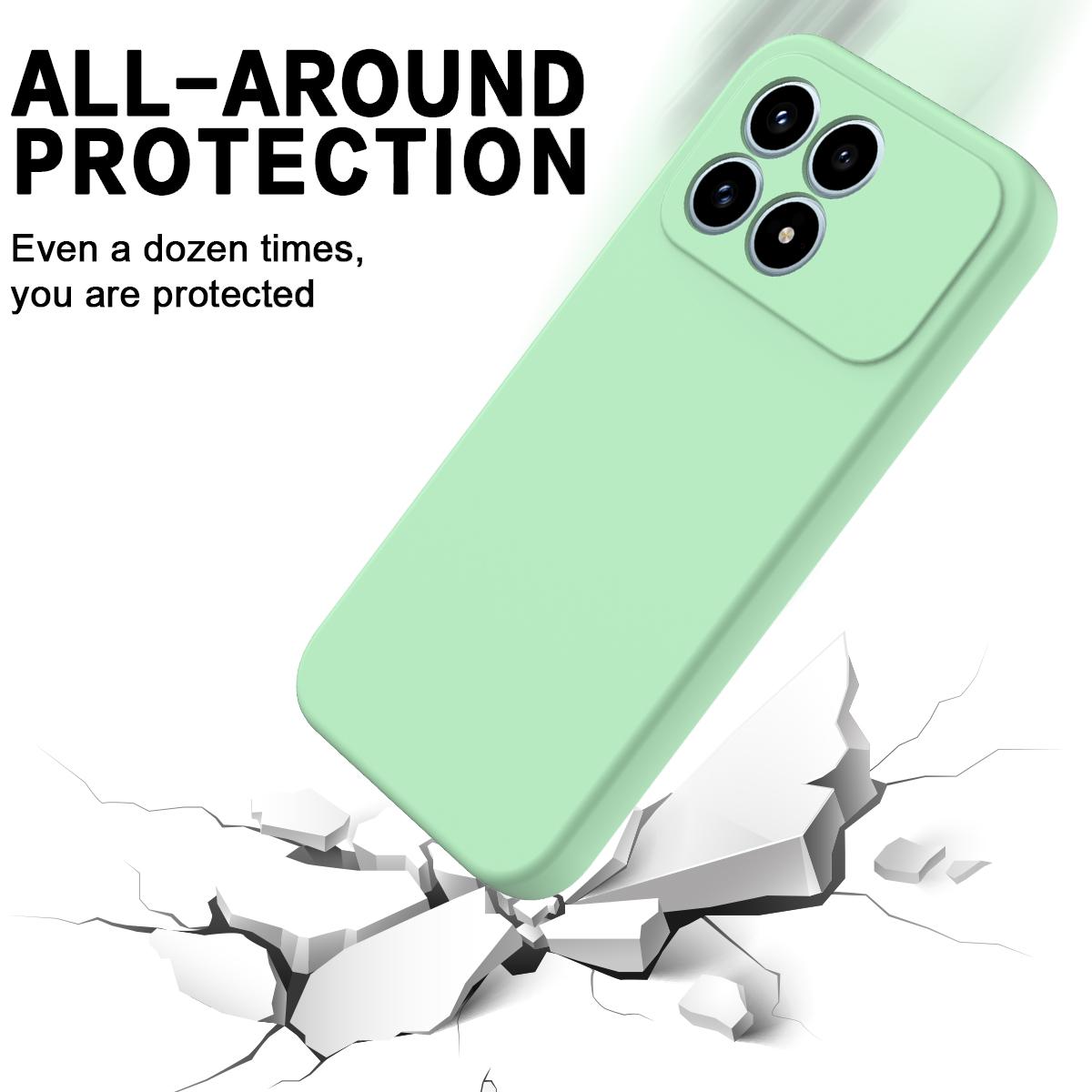 For Redmi K90 / Poco F8 Pro Solid Color Liquid Silicone Dropproof Full Coverage Phone Case(Green)