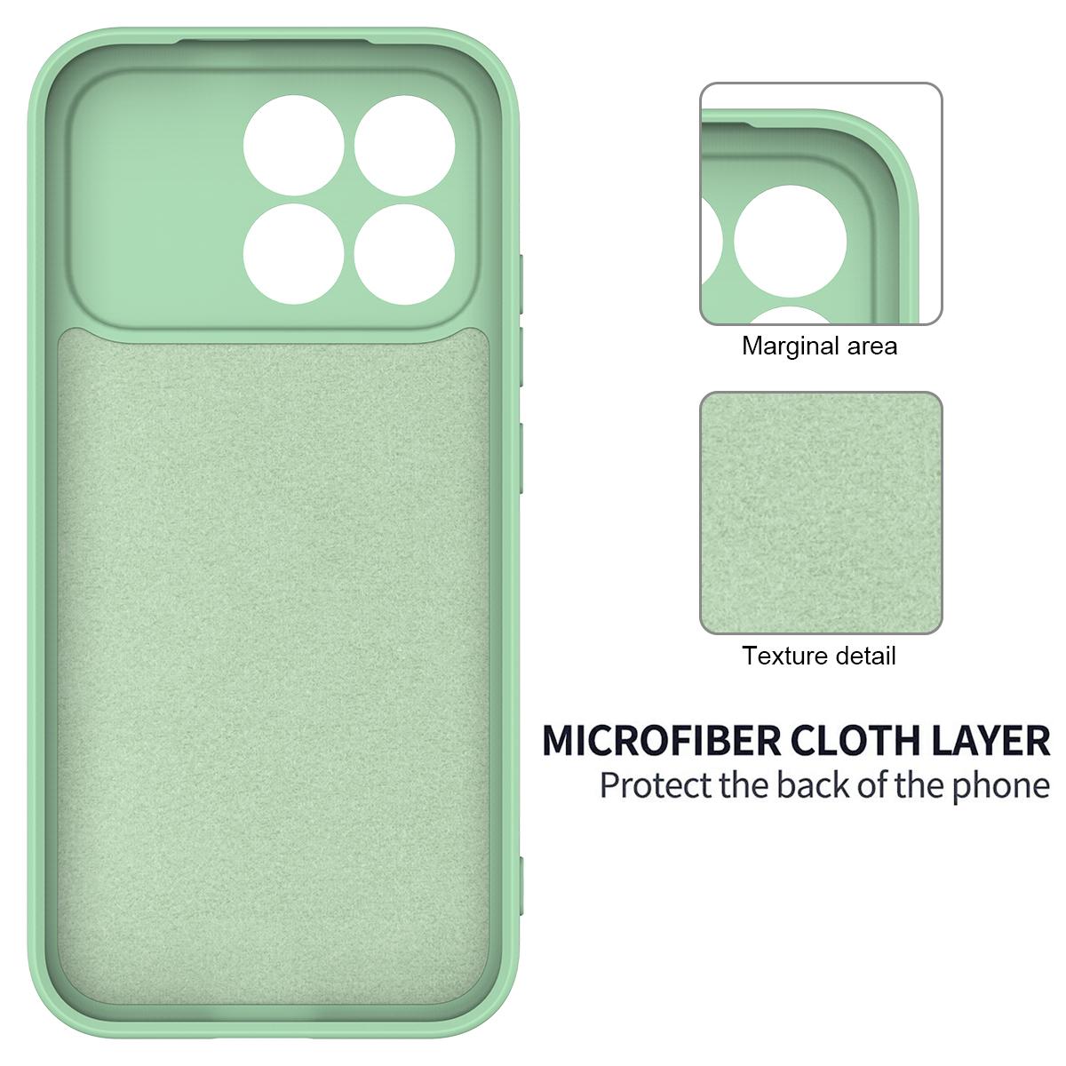 For Redmi K90 / Poco F8 Pro Solid Color Liquid Silicone Dropproof Full Coverage Phone Case(Green)