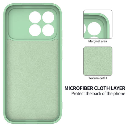 For Redmi K90 / Poco F8 Pro Solid Color Liquid Silicone Dropproof Full Coverage Phone Case(Green)