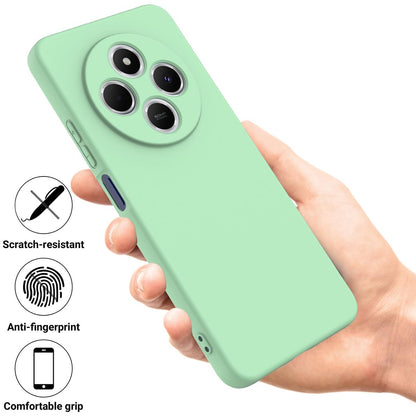 For Redmi 17C 4G 171mm Solid Color Liquid Silicone Dropproof Full Coverage Phone Case - Green - EDA006707135B
