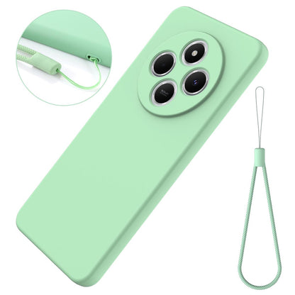 For Redmi 17C 4G 171mm Solid Color Liquid Silicone Dropproof Full Coverage Phone Case - Green - EDA006707135B