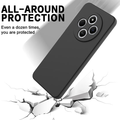 For Redmi 17C 4G 171mm Solid Color Liquid Silicone Dropproof Full Coverage Phone Case - Black - EDA006707135D